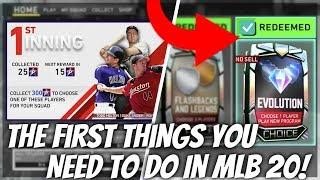 The First Things You NEED To Do In MLB The Show 20 Diamond Dynasty For A GREAT Team!