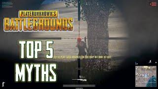 TOP 5 MYTHBUSTERS IN PUBG MOBILE | MYTHBUSTERS EPISODE #2 | BUCOLIC GAMER