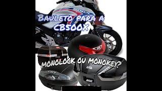 Modelos de Baú Bauleto Top Case Givi para CB500X - Monolock ou Monokey? Suporte para Baú bagageiro