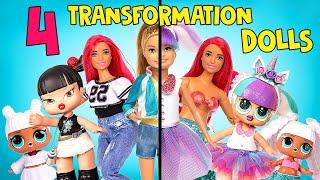 4 Doll Makeover Transformations 