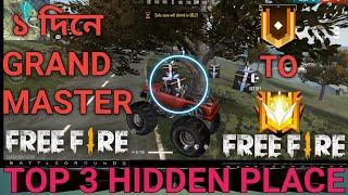 Top New Hidden Place In free fire Bermunda2020।Gold to grand master in 1 days।#apgaming