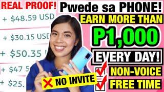 Earn MORE THAN $20/Day [P1000+] AS A STUDENT Using PHONE! P75,000+ in a month! FREE TIME ONLINE JOB