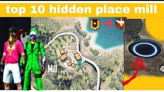 top 10 hidden place mill in free fire