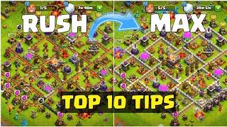 Top 10 Tips To Max Your Base Fast In Clash Of Clans - COC