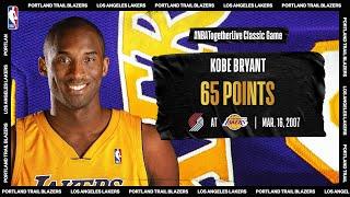 Kobe Bryant Scores 65 in OT Thriller | Trail Blazers @ Lakers | March 16, 2007 | #NBATogetherLive