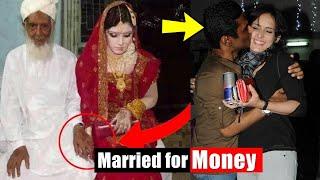 TOP 10 Bollywood Actresses Who Married Only For Money | You Won't Believe