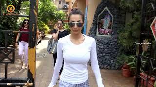 MALAIKA ARORA SPOTTED DIVA YOGA AT BANDRA