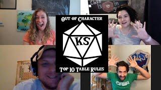 Knight School Out of Character: 04 Top 10 Table Rules