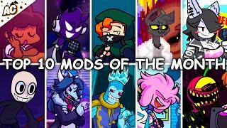 Top 10 Mods of The Month in Friday Night Funkin' #2 - FNF Mods Showcase