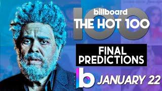 Final Predictions! Billboard Hot 100 Top 75 Singles (January 22nd, 2022)