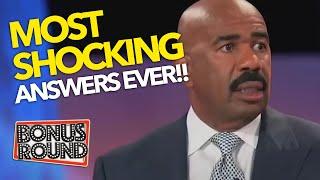 MOST SHOCKING!! 15 MINUTES OF Family Feud SHOCKING ANSWERS