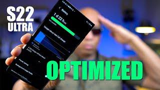 Galaxy S22 Ultra OPTIMIZE BATTERY Life - TOP 10 TIPS