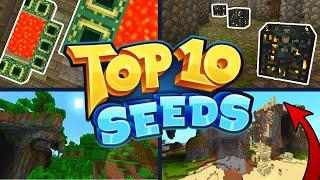 TOP 10 BEST NEW SEEDS For Minecraft 1.16 | DOUBLE END PORTALS!! (Minecraft Bedrock Edition Seeds)