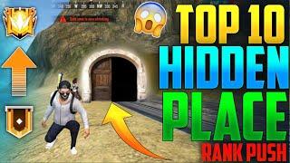 Top 10 Best Hidden & Secret Place For Rank Pushing - Free Fire