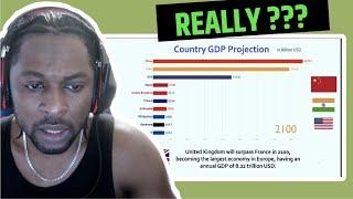 Future Top 10 Country Projected GDP Ranking (2018-2100) REACTION