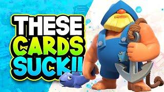 Ranking Top 10 WORST Cards in Clash Royale (DELETE or BUFF?)