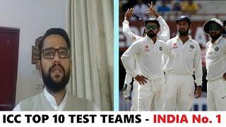 ICC Top 10 Teams in Test Cricket. Updated on 2 March 2020 After New Zealand vs India Series INDIA #1