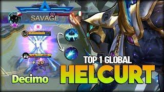 SAVAGE Silent King!! Helcurt 91.6% Win Rate! Decimo Top 1 Global Helcurt - Mobile Legends