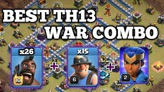 Best Th13 War Combo!! 15 Miner + 26 Hog + Royal Champion. Coc