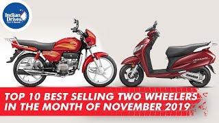 Top 10 Best Selling Bikes And Scooters In The Month Of November 2019