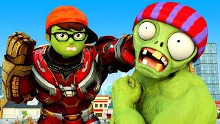 IronMan Nick vs Giant Zombie Fake Tani - Scary Teacher 3D Doctor MissT Animation