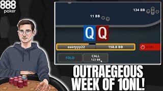 Most OUTRAEGOUS WEEK Yet in the $1,000 10NL Challenge?! | Top 10 Hands Of The Week Ep. 37