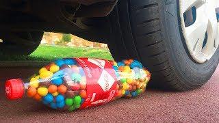 Crushing Crunchy & Soft Things by Car! EXPERIMENT CAR vs COCA COLA M&M