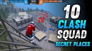 TOP 10 CLASH SQUAD SECRET PLACES FREE FIRE | CLASH SQUAD TIPS AND TRICKS 2021 - GARENA FREE FIRE