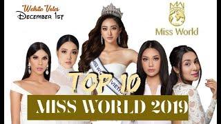 TOP 10 MISS WORLD 2019 | ONLINE VOTERS DECEMBER 1st EDITION