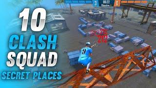 TOP 10 CLASH SQUAD SECRET PLACES FREE FIRE | CLASH SQUAD TIPS AND TRICKS IN FREE FIRE (PART - 14)