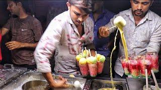 India’s Fastest Falooda Maker | Triple Scoop Royal Ice Cream Faluda | Street Food India