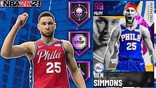 INVINCIBLE BEN SIMMONS GAMEPLAY! THE TOP POINT GUARD IN NBA 2K21 MyTEAM!