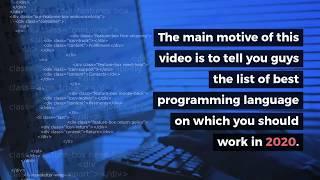 Top 5 programming language in 2020