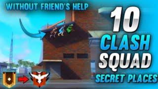 TOP 10 CLASH SQUAD SECRET PLACE IN FREE FIRE - CLASH SQUAD TIPS AND TRICKS 2021- GARENA FREE FIRE