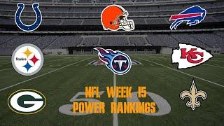 Top 10 NFL Power Rankings Week 15