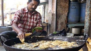 Hardworking Youngman Making Healthy Spinach Fritter | Palak Bhajji