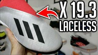 UNBOXING chuteira Adidas X 19.3 LACELESS TF Society - Primeiras Impressões