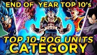 2019 END OF THE YEAR TOP 10'S! TOP 10 REALM OF GODS UNITS IN DOKKAN! (DBZ: Dokkan Battle)