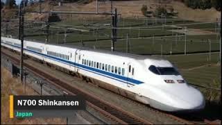 The top 10 fastest trains in the word.