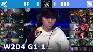 AF vs DRX - Game 1 | Week 2 Day 4 S10 LCK Spring 2020 | Afreeca Freecs vs DragonX G1 W2D4