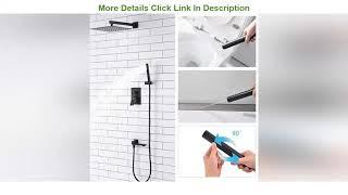 Top 10 Durafe Bathroom Shower System Rain Mixer Shower Combo Set Wall Mounted Rainfall Shower Head
