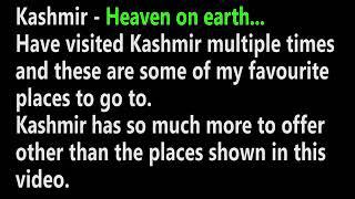 TOP 10 MUST-VISIT PLACE IN KASHMIR||ASIM IMRAN ||