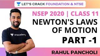 Newton's Laws of Motion Part-1 | NSEP 2020 | Physics | Rahul Pancholi