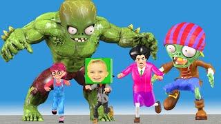 Scary teacher 3d superheroes Nickhulk vlad niki with Giant Zombie best troll Miss T vs Tani Gaming