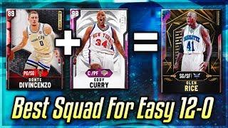 THE BEST TYPE OF SQUAD TO GO 12-0 And Get FREE GALAXY OPALS IN NBA 2k20 MyTEAM!!