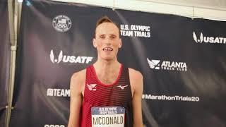 Matt McDonald fights for Top 10 finish at 2020 U.S. Olympic Team Trials - Marathon