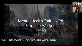 Mental Health Training for Frontline Workers – An Introduction