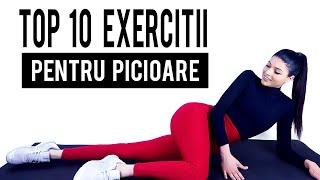 TOP 10 CELE MAI BUNE EXERCITII PENTRU PICIOARE!/ ANTRENAMENT ACASA [HD]