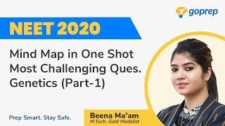 Mind Map in One Shot | NEET 2020 | Genetics| lecture-1 | Botany Questions | Beena Ma'am | Goprep