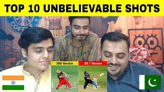 Top 10 Unbelievable 360 Shots in Cricket History || 360 Sixes in Cricket || By Pakistani Reaction